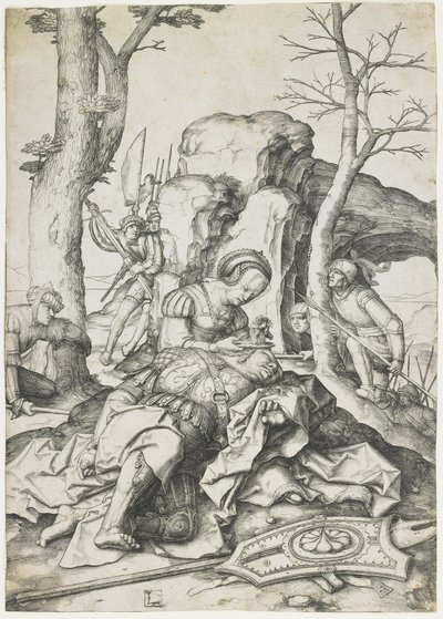 Sansão e Dalila, c. 1508 de Lucas van Leyden