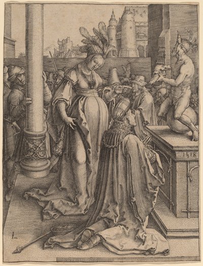 A idolatria de Salomão de Lucas van Leyden