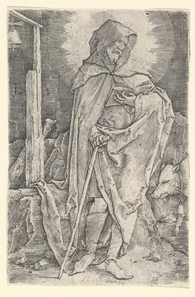 Santo Antônio, ca. 1521 de Lucas van Leyden