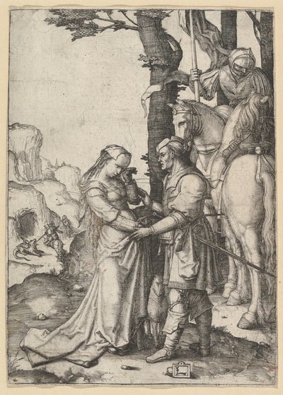 São Jorge Libertando a Princesa, ca. 1508 de Lucas van Leyden