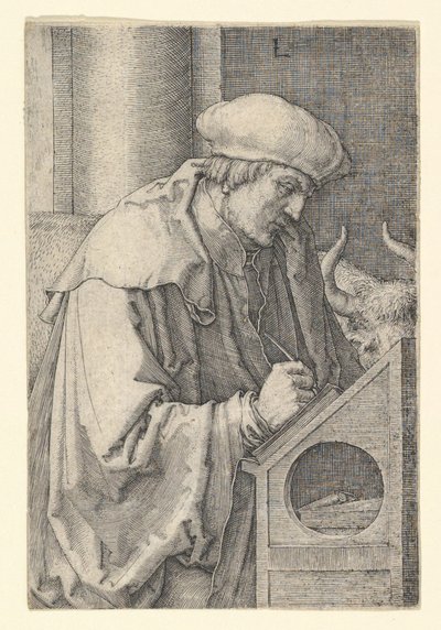 São Lucas, 1518. de Lucas van Leyden