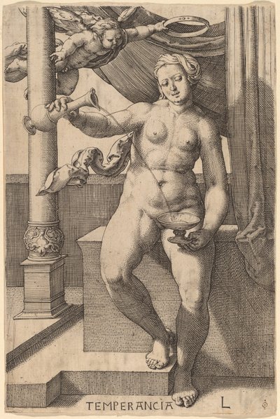 Temperança (Temperance) de Lucas van Leyden