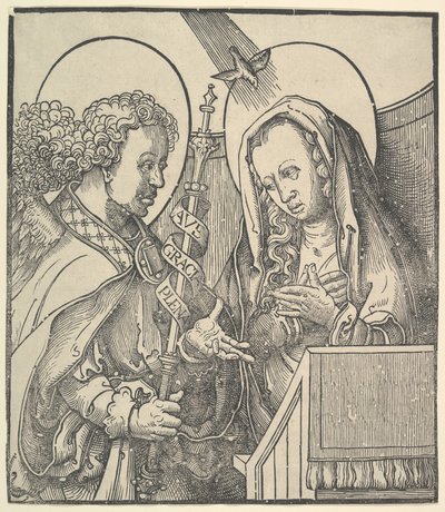 A Anunciação, 1515. de Lucas van Leyden