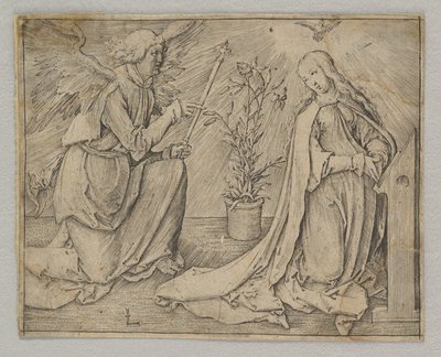 A Anunciação, ca. 1516 de Lucas van Leyden