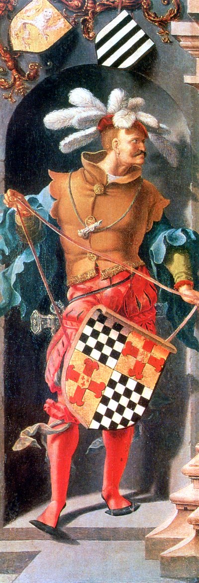 A cura do cego de Jericó, detalhe, 1531 de Lucas van Leyden