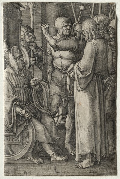A Paixão: Cristo Diante do Sumo Sacerdote de Lucas van Leyden