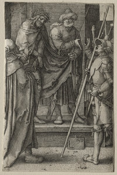 A paixão: Cristo apresentado ao povo, 1521. de Lucas van Leyden
