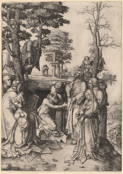 A ressurreição de Lázaro de Lucas van Leyden