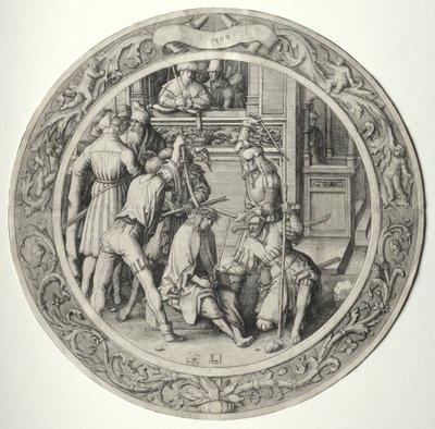 A Paixão Redonda: Cristo Coroado de Espinhos de Lucas van Leyden