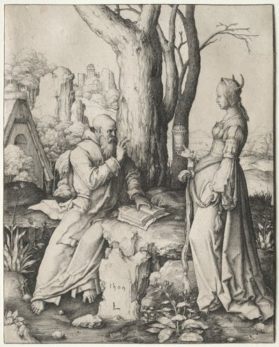 A Tentação de Santo Antônio, 1509. de Lucas van Leyden