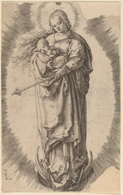 A Virgem e o Menino no Crescente de Lucas van Leyden