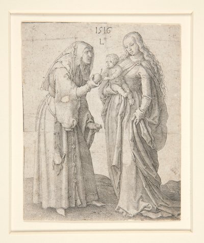 A Virgem com o Menino e Santa Ana de Lucas van Leyden