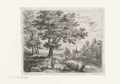 Paisagem com um pastor
Pequenas paisagens (título da série) de Lucas van Uden