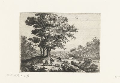 paisagem com um rio Pequenas paisagens (título da série) de Lucas van Uden