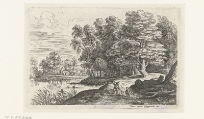 Paisagem com dois meninos pastores Cinco paisagens (título da série) de Lucas van Uden