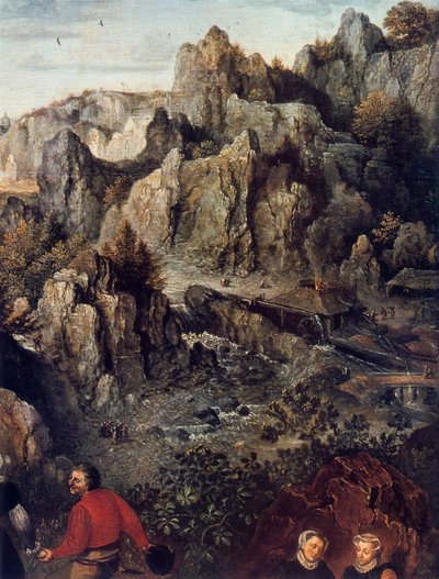 A Festa do País, detalhe, 1576. de Lucas van Valckenborch