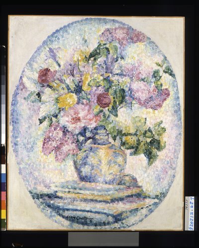 Vaso de flores, data desconhecida (óleo sobre tela) de Lucie Consturier