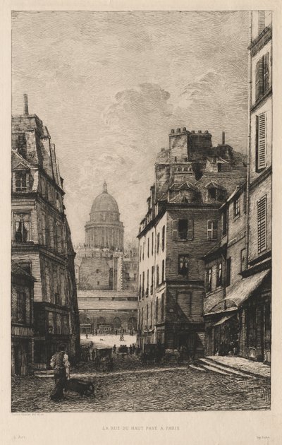 Rue du Haut Pavé em Paris de Lucien Gautier