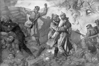 A conquista do forte, Notre-Dame de Lorette, Artois, França, 1915, 1926. de Lucien Jonas