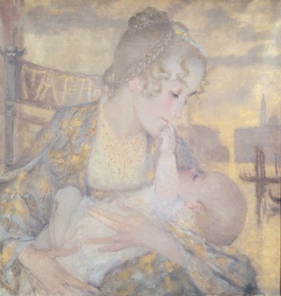 Maternidade ou Virgem de Veneza (óleo sobre tela) de Lucien Levy-Dhurmer