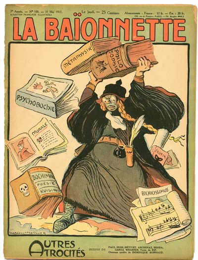 Capa de "La Baionnette", Satirical in Colors de Lucien Metivet