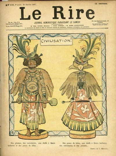 Capa do "Le Rire". de Lucien Metivet