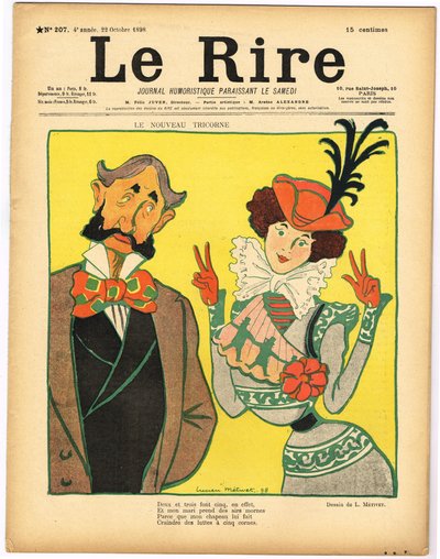 Capa de "Le Rire", Sátira Colorida de Lucien Metivet