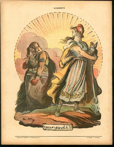 La Baionnette, Satirique en Couleurs, 18-04-1918: guerra de 14-18 de Lucien Metivet