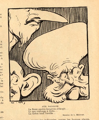 Le Rire rouge, sátira B&W de Lucien Metivet