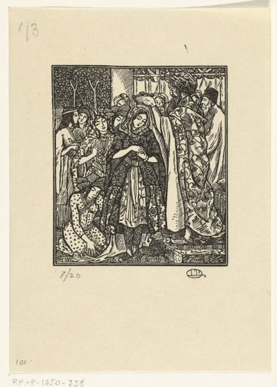 A coroação de Ester de Lucien Pissarro