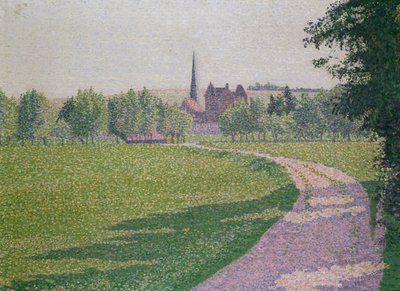 Igreja Eragny, 1886 de Lucien Pissarro