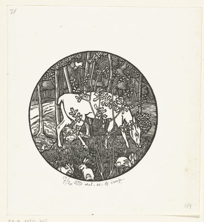 Veado de pastoreio de Lucien Pissarro