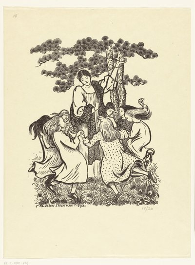 Dança redonda La Ronde de Lucien Pissarro