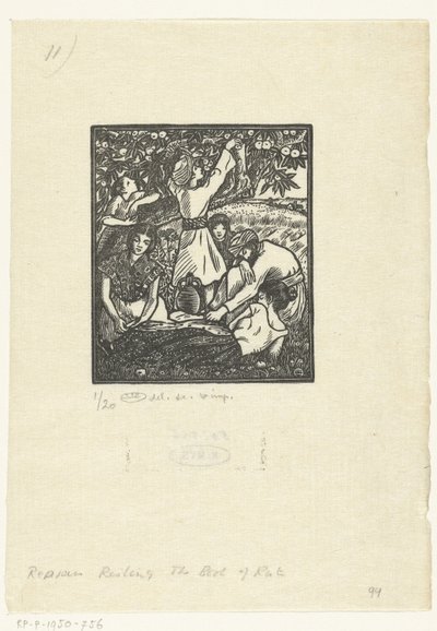 Leitores da arena de repouso de Lucien Pissarro