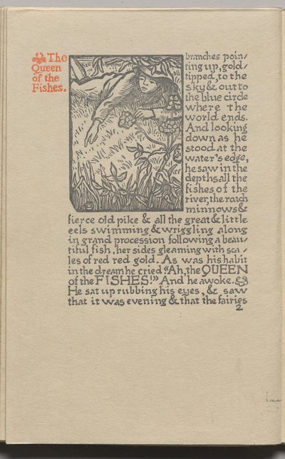 A Rainha dos Peixes: Placa 2 de Lucien Pissarro