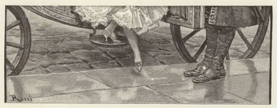 Ilustração para a escola para o escândalo (chromolitho) de Lucius Rossi