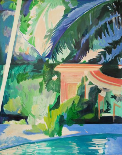 Coluna, 2022 (óleo sobre tela) de Lucy Smallbone