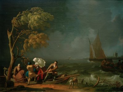 A balsa na tempestade de Ludolf Backhuysen
