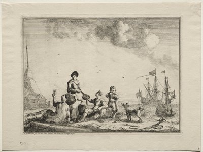 Fish Vender, 1701.  de Ludolf Backhuysen