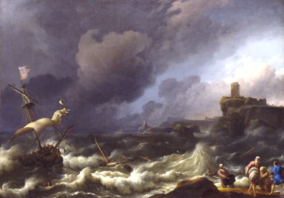 A Tempestade, finais do século XVII de Ludolf Backhuysen I