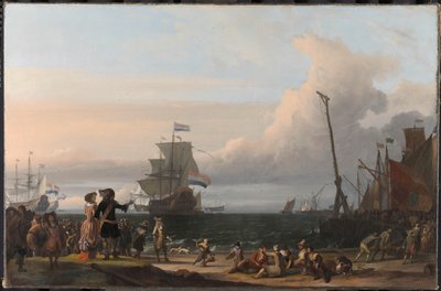Navios Holandeses nas Estradas de Texel; no meio o 