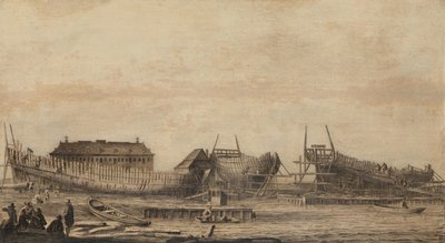 O Estaleiro do Almirantado de Amesterdão de Ludolf Bakhuysen