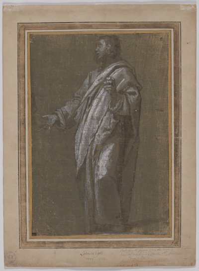 Figura masculina em pé, c. 161013. de Ludovico Cardi Cigoli