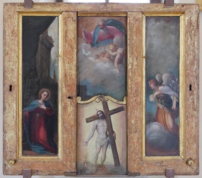 Anunciação, Deus Pai na glória e o precioso sangue de Cristo de Ludovico Carracci
