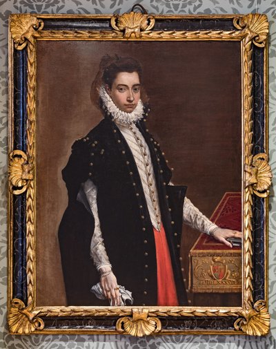 Fontanellato, Labirinto della Masone, Colecção de Arte Franco Maria Ricci: "Retrato de Lucrezia Bentivoglio Leoni". de Ludovico Carracci