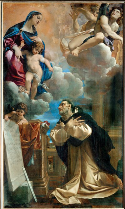 A aparição da Virgem Maria e do Menino Jesus em São Paulo de Ludovico Carracci