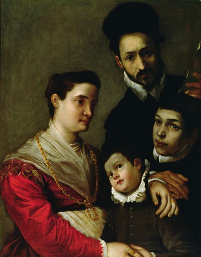 Retrato da família Tacconi (óleo sobre tela) de Ludovico Carracci