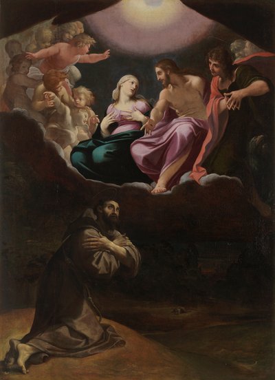 São Francisco de Assis na Porciúncula de Ludovico Carracci