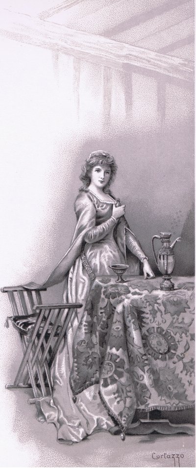 Lady Capulet: Vá acordar Juliet, vá e apareça, ilustração de Romeu e Julieta, de Ludovico Marchetti