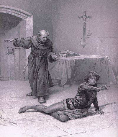Viva aqui no céu, e pode olhar para ela, ilustração de Romeu e Julieta, de Ludovico Marchetti